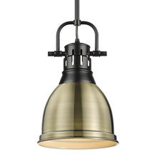  3604-S BLK-AB - Duncan Small Pendant with Rod